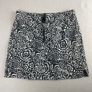 RipSkirt Hawaii Womens Skirt Black White Floral Print Swim Beach Travel Large‎